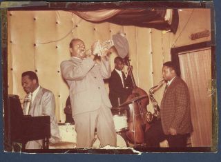 Rare Saxophonist Oliver Nelson Photograph Playing In A Club