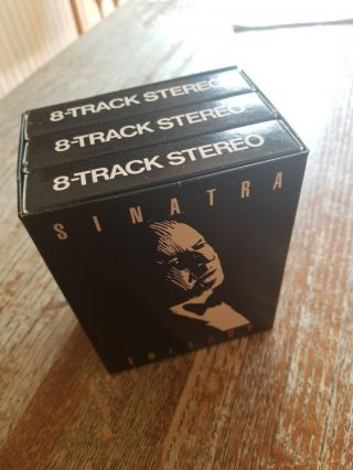 Frank Sinatra Trilogy W/slip Case 3 Tape Box Play 8 Track Tape Vg,  Rare