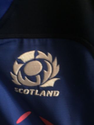 Scotland Rugby Union Team Training Top Shirt Jersey Macron Large Very Rare Shirt 3