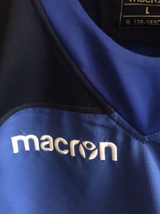 Scotland Rugby Union Team Training Top Shirt Jersey Macron Large Very Rare Shirt 4