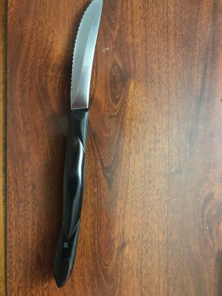 Vtg Rare Cutco Serrated Steak Table Knife 1759 Kd Double D Edge Brown Handle
