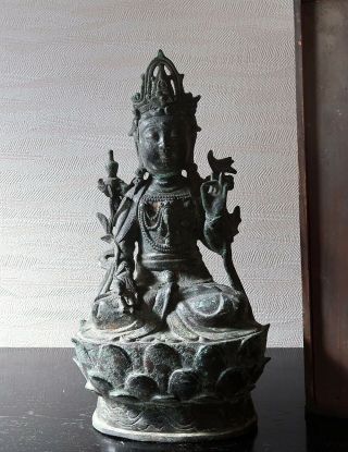 VERY RARE CHINESE ANTIQUE BRONZE GUANYIN MING DYNASTY? 11
