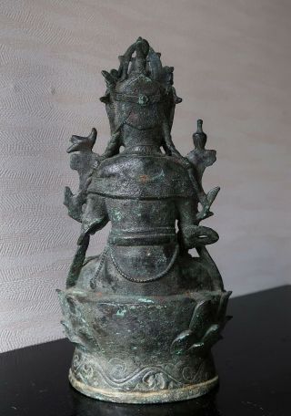 VERY RARE CHINESE ANTIQUE BRONZE GUANYIN MING DYNASTY? 8