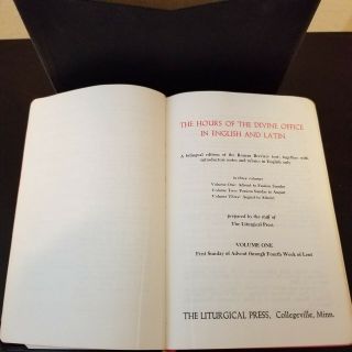 RARE DIVINE OFFICE Latin English 3 vol Collegeville Breviary Breviarium 1963 4