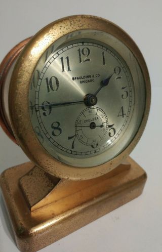 Antique Chelsea Spaulding & Co Chicago Clock Lexington 1915 - 1919 Rare 8