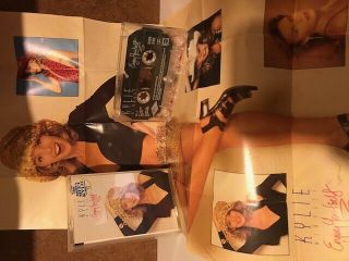 Kylie Minogue Cassette Album (enjoy Yourself),  Mega Rare Poster (pwl Saw) 1989