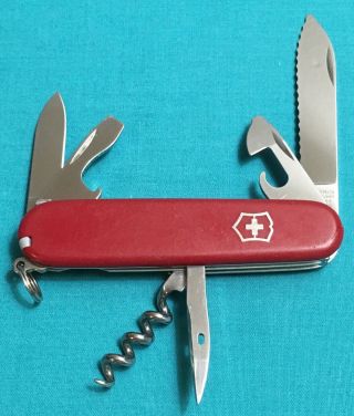 Victorinox Swiss Army Pocket Knife - Rare Red Weekender - Camping Multi Tool
