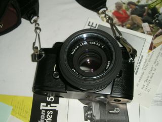 1980 Nikon EM M90 35mm Camera w/Nikon Series E 50mm 1:1.  8 Lens,  Ex Rarely 4