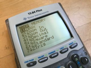 Texas Instruments TI - 84 Plus Graphing Calculator RARE CLEAR EDITION [U] 5