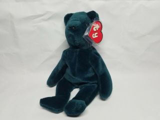 Authentic Ty Beanie Baby Old Face Of Jade Teddy Rare 1st/1st Gen Tag Mwnmt