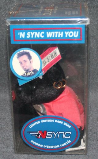 Nsync Limited Edition Collectible Rare Bear Chris Year 2000