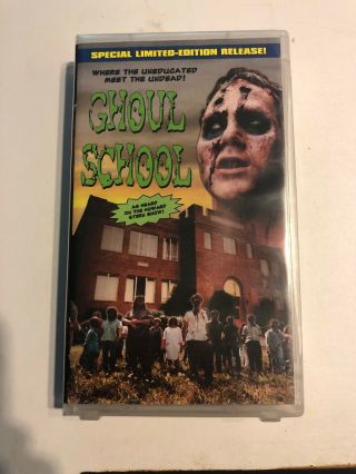 Ghoul School Vhs Tempe Entertainment Zombies Rare Oop