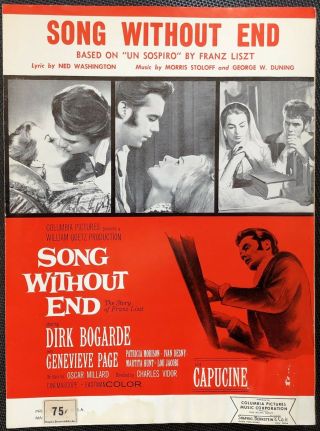 Rare Song Without End - The Story Of Franz Liszt – 1960 – Piano,  Sheet Music