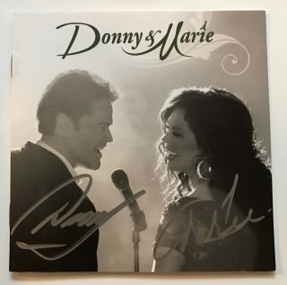Donny And Marie Osmond Signed Autograph Cd Signature Rare