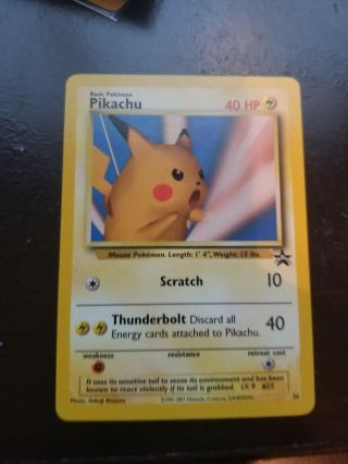 Pikachu 26 " Snap " Black Star Promo Wotc Rare Near Pokemon Card