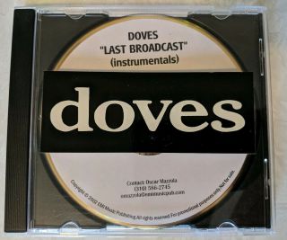 Doves " Last Broadcast " (instrumentals) 9 Track Promo Cd - R,  Us Version,  Very Rare