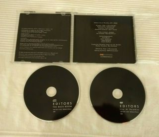 Editors - The Back Room - RARE Festival Edition - CD/DVD - 3