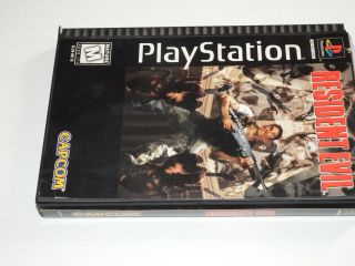 RESIDENT EVIL FOR SONY PLAYSTATION PS1 SYSTEM COMPLETE IN RARE LONG BOX 2