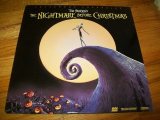 The Nightmare Before Christmas Laserdisc Ld Widescreen Tim Burton 