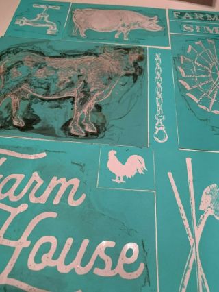 Chalk Couture Transfer,  Farm House,  RARE HTF 4