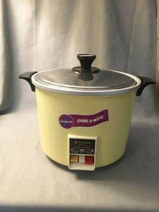 Rare Vintage Hitachi Chime - O - Matic 10 Cup Rice Cooker Rd - 5901 Made In Japan 538n