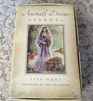 Animals Divine Tarot Card Deck Book Set Lisa Hunt Oop Rare First Edition English
