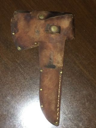 Plumb Official Scout Axe RARE 12” & Boy Scouts of America Western Knife Sheath 11