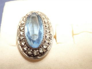 Rare Martelli Sterling Silver Big Chunky Gem Stone Cluster Ring