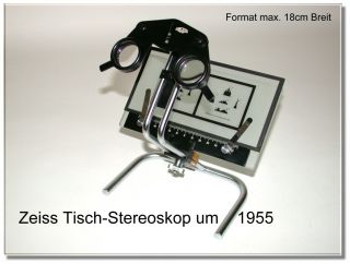 Carl Zeiss Jena 1955 Rare Table Stereoscope Stereoviewer And Stereoviews And Box