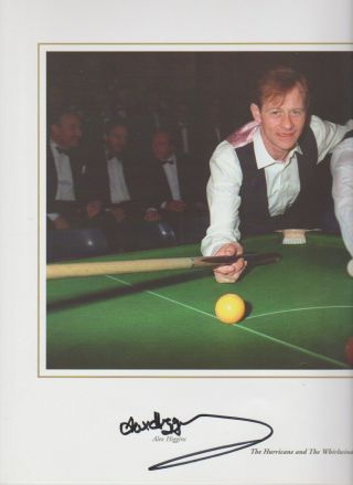 ALEX HIGGINS & JIMMY WHITE SNOOKER RARE AUTOGRAPHED XLARGE CARD PICTURE 4