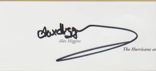 ALEX HIGGINS & JIMMY WHITE SNOOKER RARE AUTOGRAPHED XLARGE CARD PICTURE 5