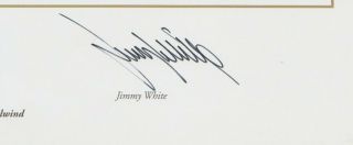 ALEX HIGGINS & JIMMY WHITE SNOOKER RARE AUTOGRAPHED XLARGE CARD PICTURE 7