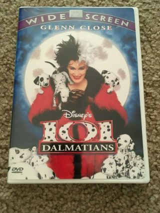101 Dalmatians (live Action) Disney Dvd Like Out Of Print Rare