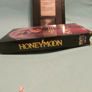 HONEYMOON VHS (TILL DEATH DO US PAR) T HORROR GORE BLOOD CULT RARE SCARY RATED R 3