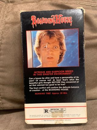 Boardinghouse VHS - Rare Horror Cult Paragon Video Slasher Sleaze Sov Gore Htf 2