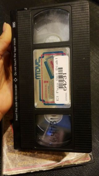 POZO DEL DIABLO MEXI SPANISH VHS RARE BIG BOX. 3