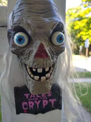 Vintage 1996 Tales From The Crypt Mounted Head Bust Trendmasters Rare