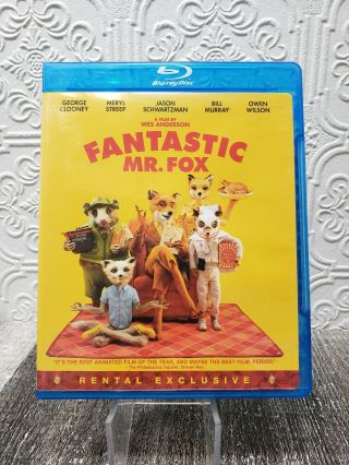 Fantastic Mr.  Fox Rare 2009/2010 Rental Exclusive Blu - Ray Wes Anderson