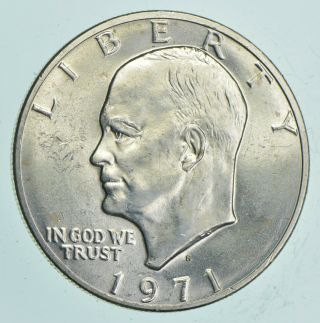 Specially Minted S Mark - 1971 - S 40 Eisenhower Silver Dollar - Rare 574