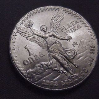 1982 Double Die Obverse | Rare First Year Issue | 1 oz Mexican Silver Libertad 2