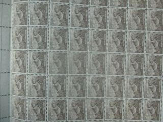 Pre decimal Stamps: 1937 9d Platypus Perf 13.  5 x 14 Full Sheet MNH RARE (E2 2