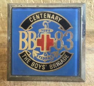 Vintage Classic Car Badge Boys Brigade Centenary Rare