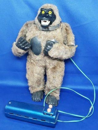 1960s King Kong Gorilla Tin Battery Toy By Marx Rare