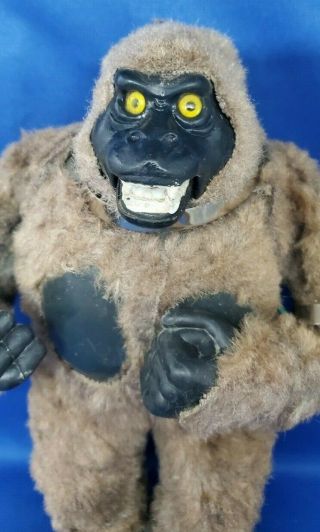 1960s KING KONG Gorilla Tin Battery Toy by MARX RARE 2