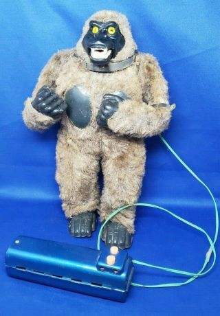 1960s KING KONG Gorilla Tin Battery Toy by MARX RARE 3