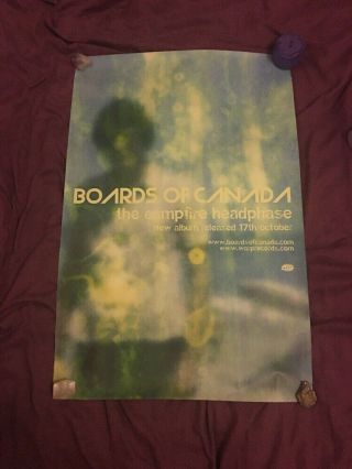 Boards Of Canada Poster Promotional Rare The Campfire Headphase Warp Records