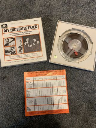 Rare Official Reel To Reel Twin Track George Martin Off The Beatles Track