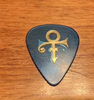 Prince Icon Symbol Clear Blue Guitar Pick - 2000 Greatest Hits Tour.  Rare