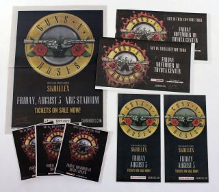 Guns N’ Roses 1987 - 1988 Rare Concert Ads Slash Velvet Revolver 2
