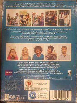 OUTNUMBERED COMPLETE SERIES 1 - 4 RARE DVD 6 DISC SET PLUS TV CHRISTMAS SPECIALS 2